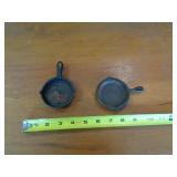 2 - MINI CAST IRON SKILLETS / ASHTRAY & DECOR