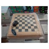 WOOD BOARD GAME SET