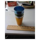 4 - ALUMINUM GLASSES