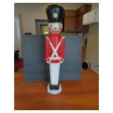VINTAGE BLOW MOLD TOY SOLDIER 31' T / NO LIGHT