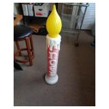 VINTAGE BLOW MOLD XMAS CANDLE 41'T