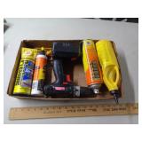LOT OF CAR ITEMS & DRILL / WORKS NO CHARGER