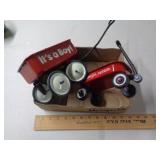 2 - SMALL METAL WAGONS