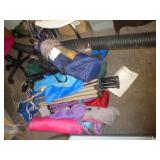 ABOUT 12 FOLDING CHAIRS / TUBING & ETC