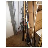 LOT OF FISHING POLES