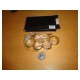 BRASS TONE PAPERWEIGHT W BELT BUCKLE ATTACH