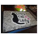 26X17 DOOR MAT - CAT LADY