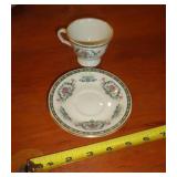 DANBURY MINT CUP & SAUCER / BY PICKARD CHINA