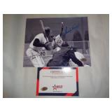 8X10 PHOTO W CERT -  MAYS & KOUFAX