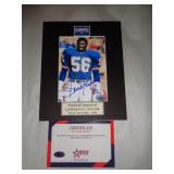 8X10 PHOTO W CERT - TAYLOR