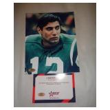 8X10 PHOTO W CERT - NAMATH