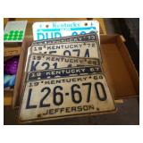 LOT OF LICENSE PLATES LOT OF LICENSE PLATES