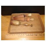 LOT OF WOOD MASHERS LOT OF WOOD MASHERS