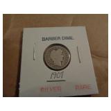 1907 BARBER DIME 1907 BARBER DIME