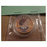 1999 COLORIZED SUSAN B $1 COIN 1999 COLORIZED SUSAN B $1 COIN