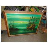 LARGE SHIP ART - 3' T X 3' 9' L LARGE SHIP ART - 3' T X 3' 9' L
