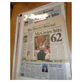 MARK MCGWIRE / COURIER JOURNAL ITEMS / SEE DESCR MARK MCGWIRE / COURIER JOURNAL ITEMS / SEE DESCR
