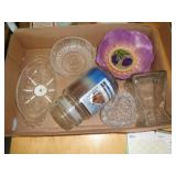 LOT OF GLASSWARE LOT OF GLASSWARE