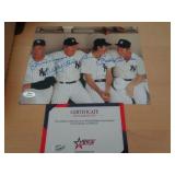 8X10 W CERT - DIMAGGIO, FORD, MARTIN, MANTLE 8X10 W CERT - DIMAGGIO, FORD, MARTIN, MANTLE
