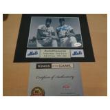 8X10 W CERT - RYAN & SEAVER 8X10 W CERT - RYAN & SEAVER