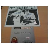 8X10 W CERT - WILLIAMS & DIMAGGIO 8X10 W CERT - WILLIAMS & DIMAGGIO