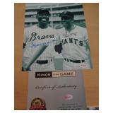 8X10 W CERT - AARON & MAYS 8X10 W CERT - AARON & MAYS