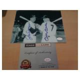 8X10 W CERT - DIMAGGIO & MANTLE 8X10 W CERT - DIMAGGIO & MANTLE