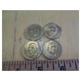 4 - PRESIDENTIAL $1 COINS 4 - PRESIDENTIAL $1 COINS