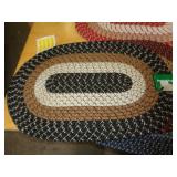 18 X 28 BRAIDED RUG - BLACK 18 X 28 BRAIDED RUG - BLACK