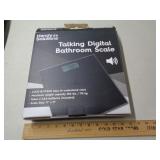 TALKING DIGITAL BATHROOM SCALE TALKING DIGITAL BATHROOM SCALE
