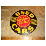 HEAVY CAST IRON USED CAR SIGN HEAVY CAST IRON USED CAR SIGN