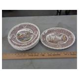 8 PLATES & PLATTER VERNON KILN CA 8 PLATES & PLATTER VERNON KILN CA