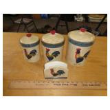ROOSTER CANISTER SET ROOSTER CANISTER SET