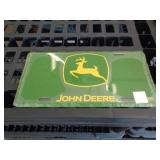 JOHN DEERE METAL LICENSE PLATE JOHN DEERE METAL LICENSE PLATE