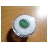 BRAZILIAN EMERALD OVAL CUT GEMSTONE 6.45 CT BRAZILIAN EMERALD OVAL CUT GEMSTONE 6.45 CT