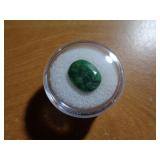 BRAZILIAN EMERALD OVAL CUT GEMSTONE 7.1 CT BRAZILIAN EMERALD OVAL CUT GEMSTONE 7.1 CT