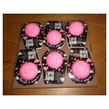 6 - STRAWBERRY BATH BOMBS