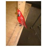 VINTAGE CAST METAL RED BIRD