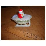 WESTMORELAND SIGNED VINTAGE SANTA SLEIGH