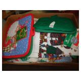 XMAS KITCHEN, POT HOLDERS & ETC