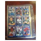 SHEET OF ASSORTED BALL CARDS / FRT