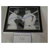 8X10 W CERT -   DIMAGGIO & MANTLE