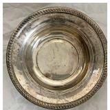 STERLING SILVER BOWL  7.01 TROY OZ  /  7.69 OZ