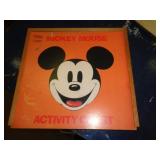 VINTAGE WOOD MICKEY MOUSE ACTIVITY SET
