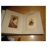 VINTAGE ALBUM W CABINET CARD PHOTOS