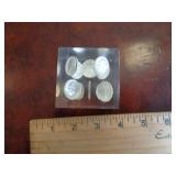 10 - 1964 ROOSEVELT DIMES IN PLASTIC / FRT