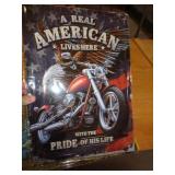 12 X 17 METAL SIGN -  MOTORCYCLE