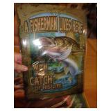 12 X 17 METAL SIGN -  FISHING