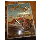 12 X 17 METAL SIGN -  MOTORCYCLE