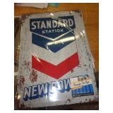 12 X 17 METAL SIGN -  STANDARD STATION